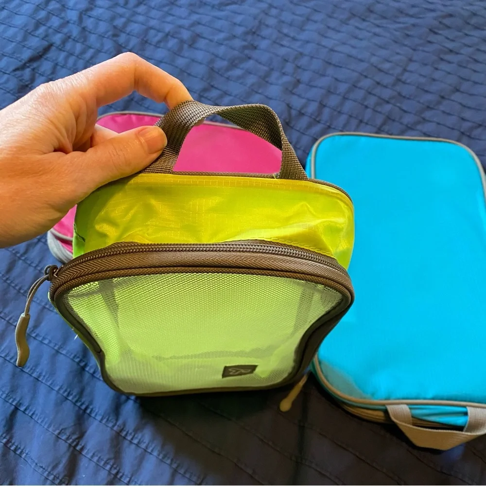 3 Mesh Cosmetics/Travel Bags